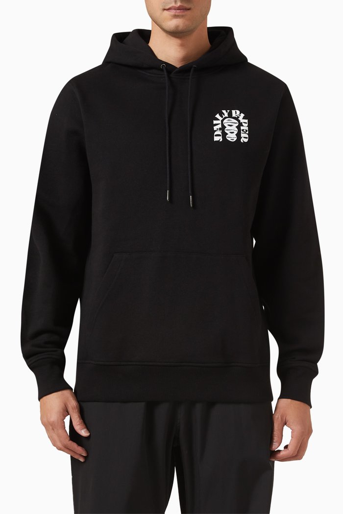 

Rafat Hoodie in Brushed-fleece, Black