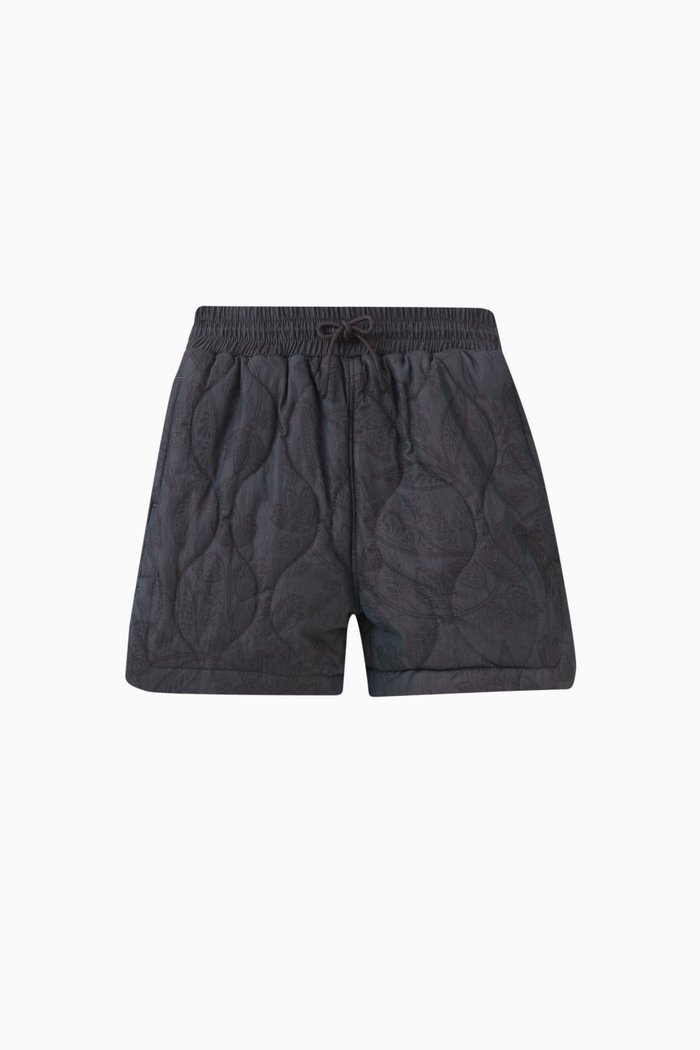 

Micah Quilted Shorts in Cotton-blend, Black
