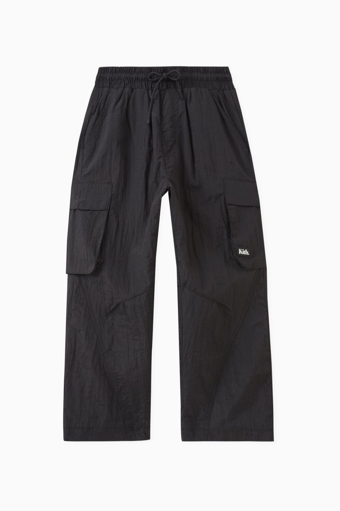 

Chauncey Cargo Pants in Crinkle-nylon, Black