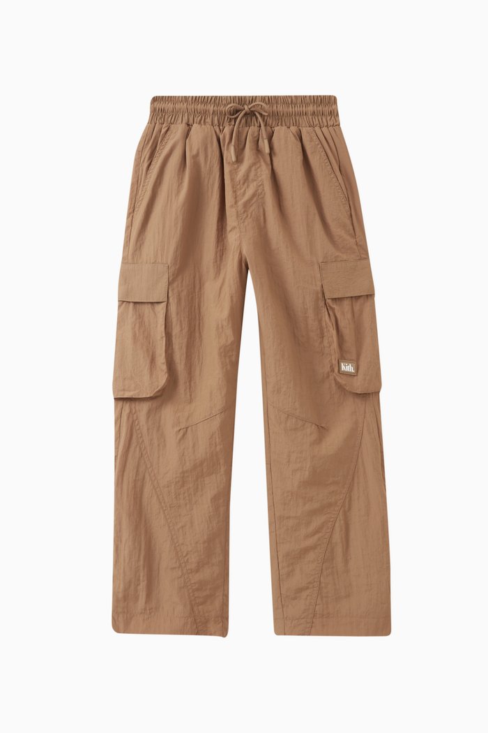 

Chauncey Cargo Pants in Crinkle-nylon, Brown