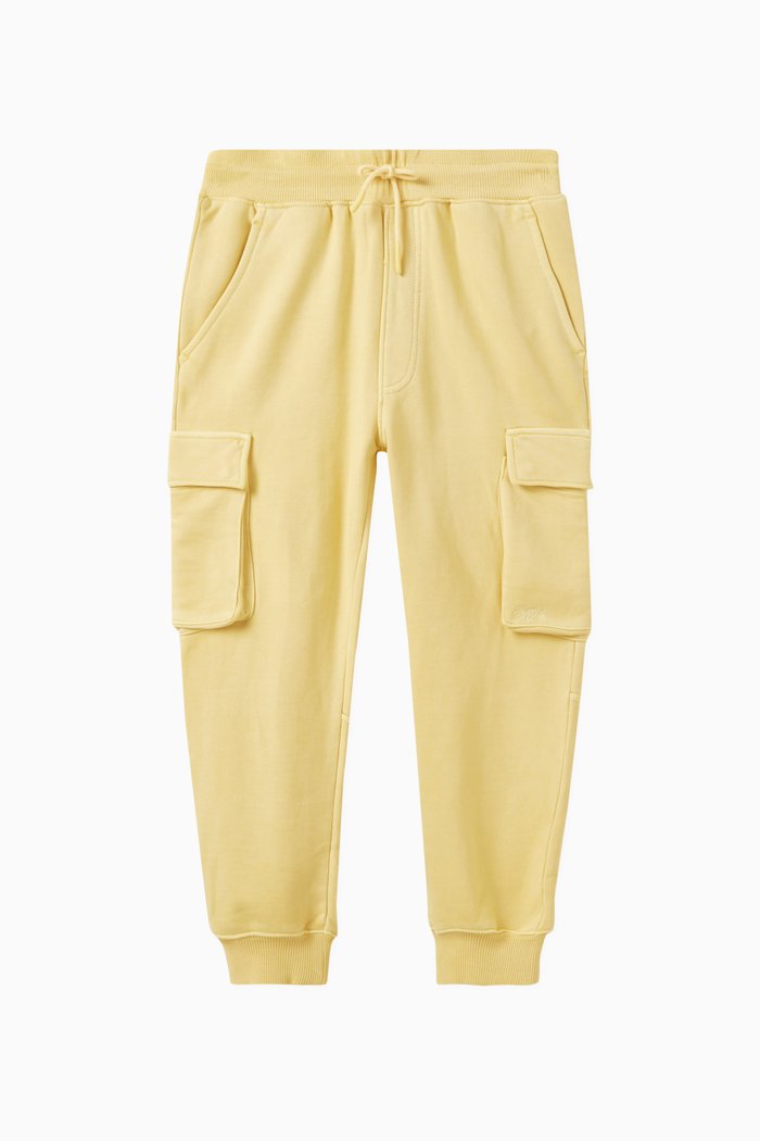 

Williams Cargo Sweatpants in French Terry, Orange