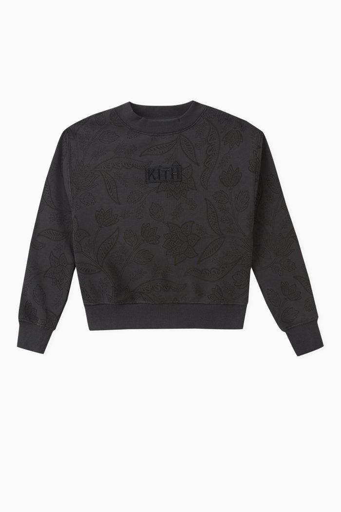 

Liam Crewneck Sweatshirt in French Terry, Black