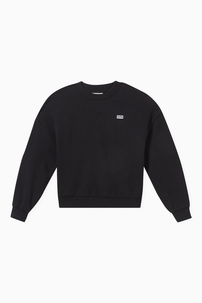 Nelson Sweatshirt in French Terry Cotton, Black