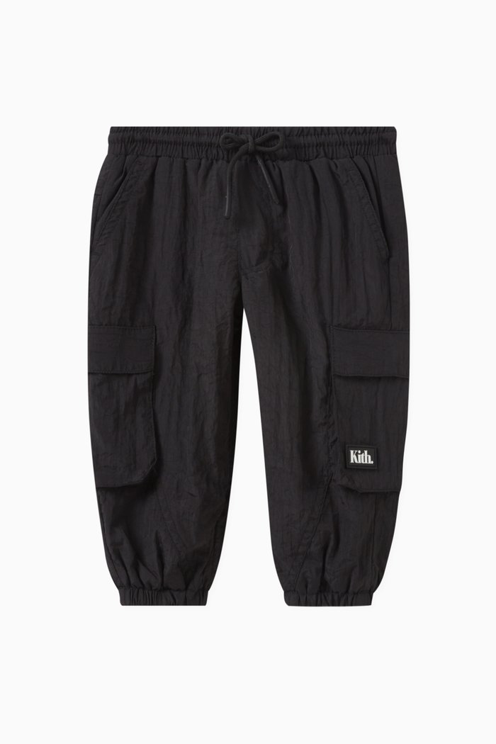 

Chauncey Cargo Pants in Crinkle-nylon, Black