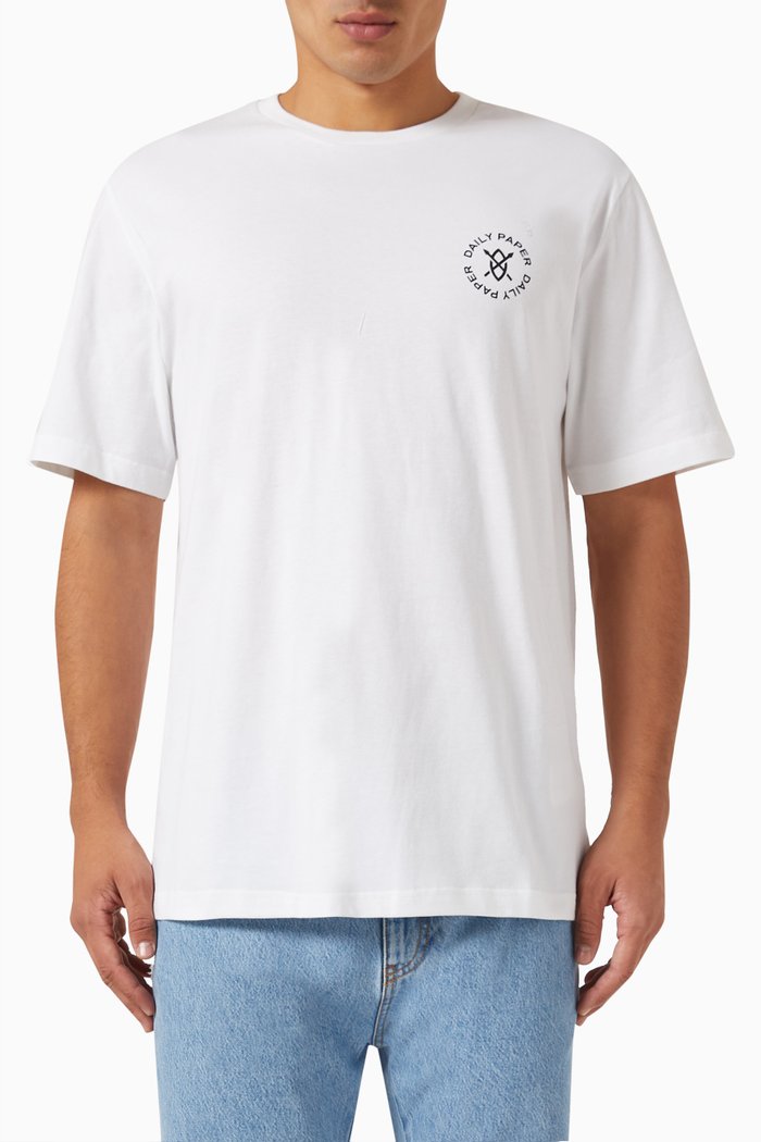 

Circle Logo T-shirt in Cotton, White