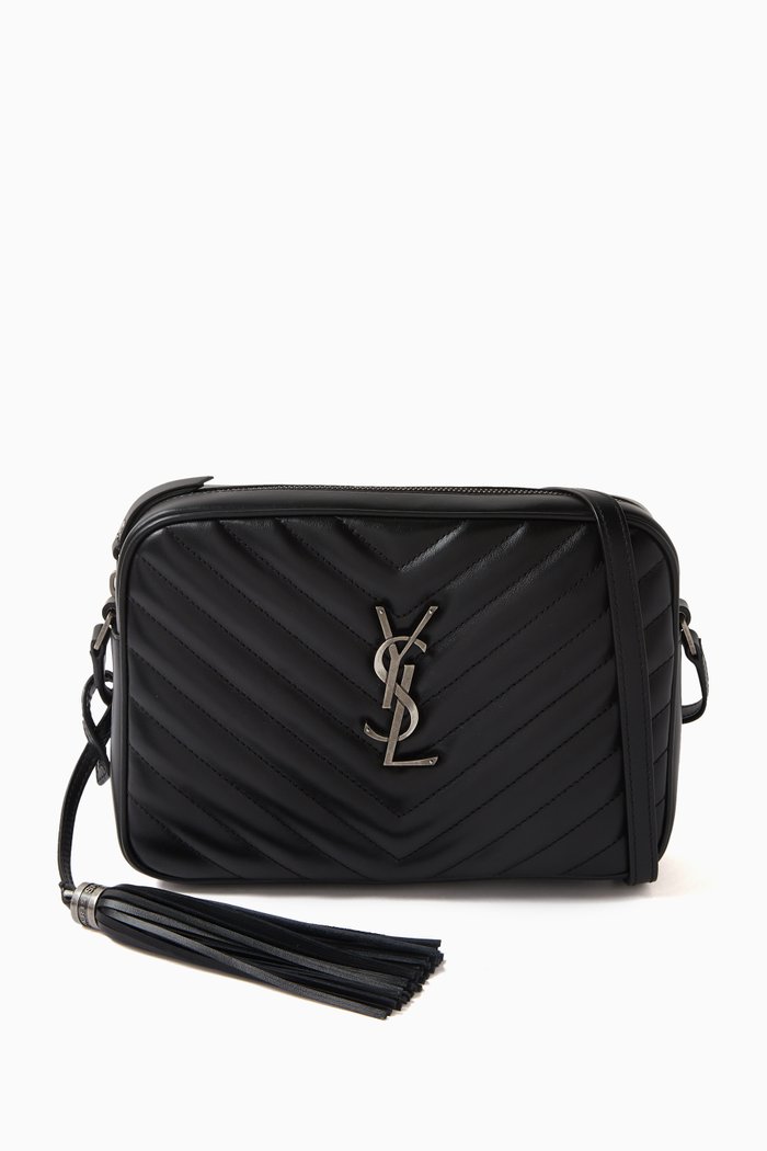 

Lou Camera Bag in Quilted Leather, Black