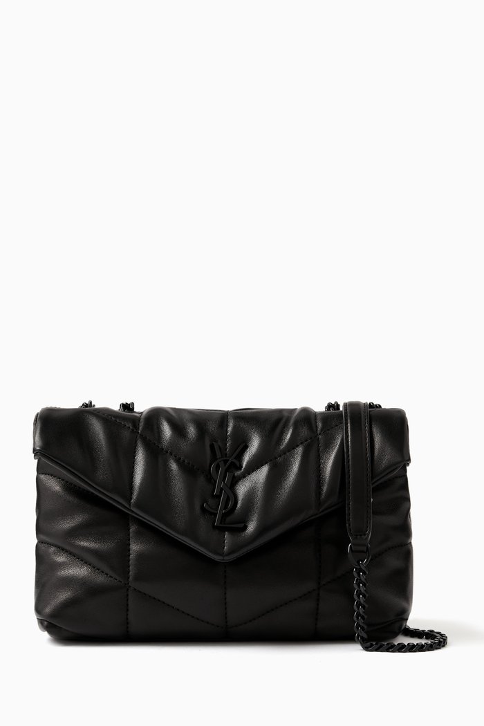 

Mini Puffer Toy Crossbody Bag in Quilted Leather, Black