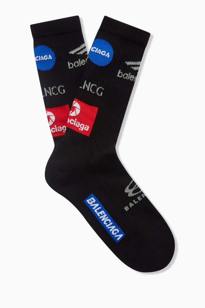 

Top League Socks in Cotton Blend, Black