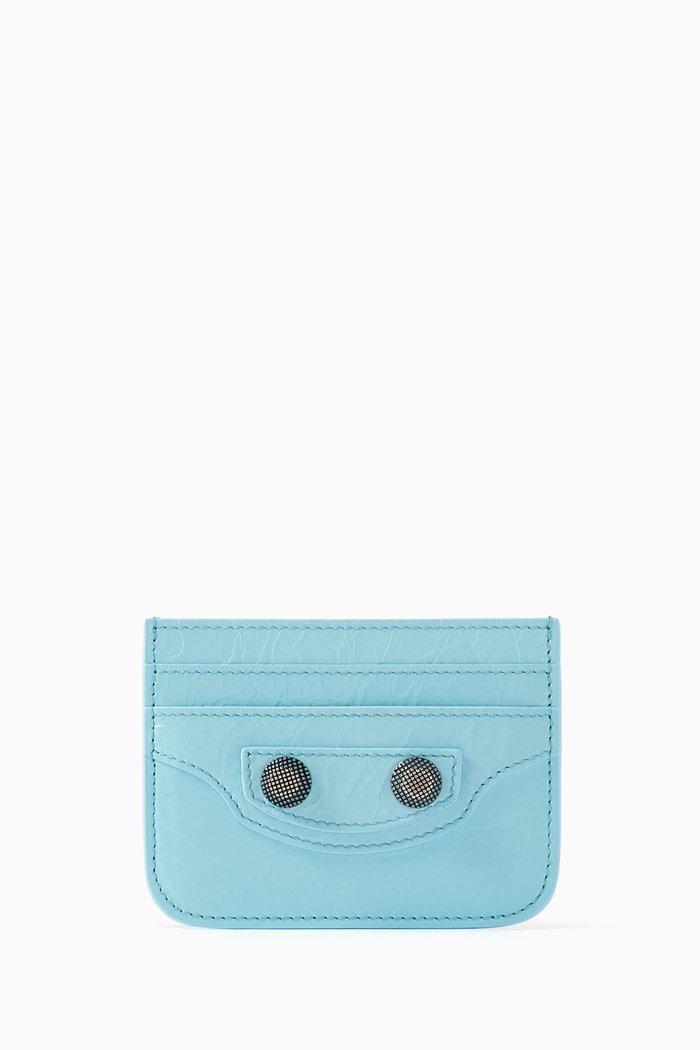 

Le Cagole Card Holder inArena Lambskin, Blue