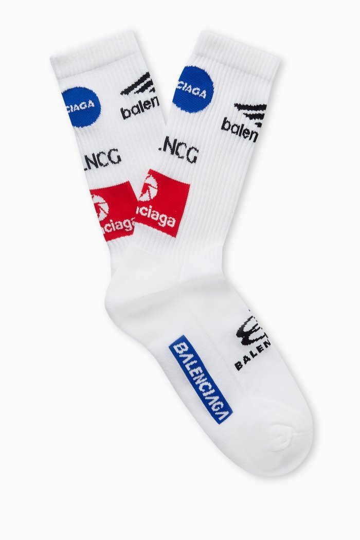 

Top League Socks in Cotton Blend, White