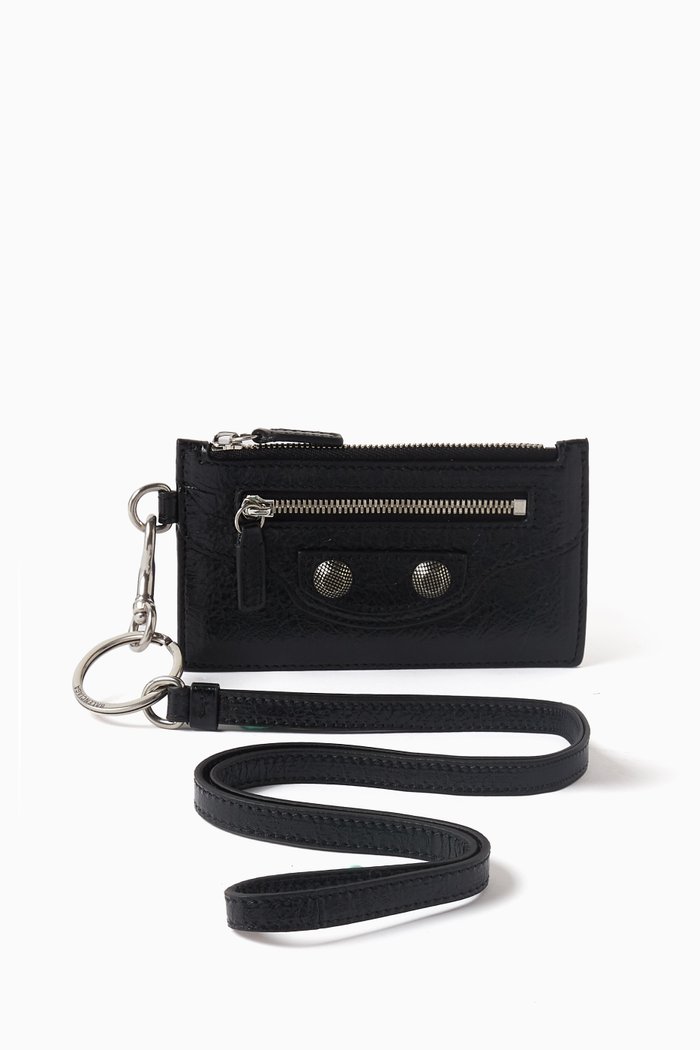 

Le Cagole Card Case in Lambskin, Black