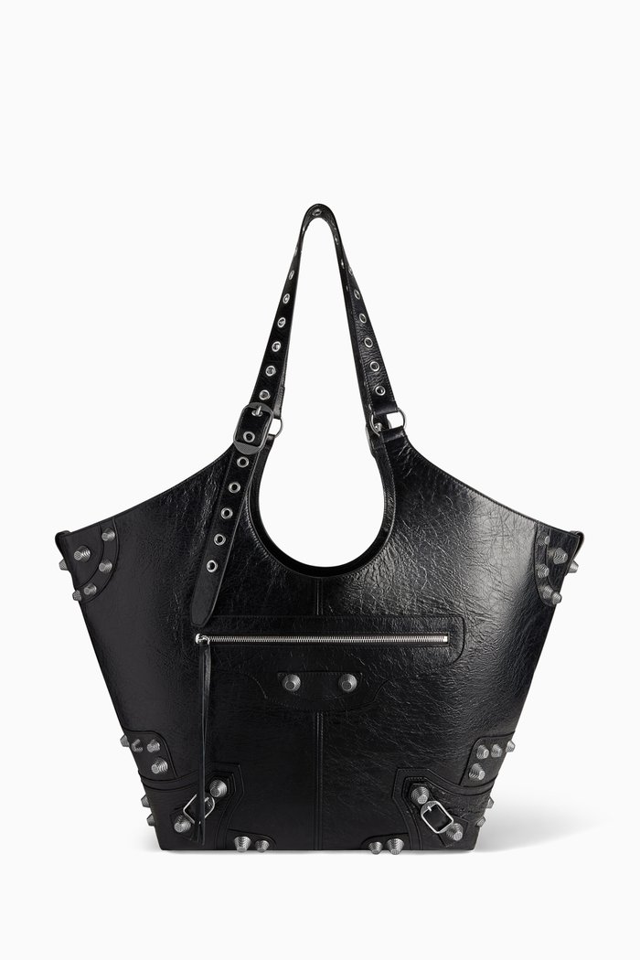

Large Le Cagole Carry-all Bag in Arena Lambskin, Black