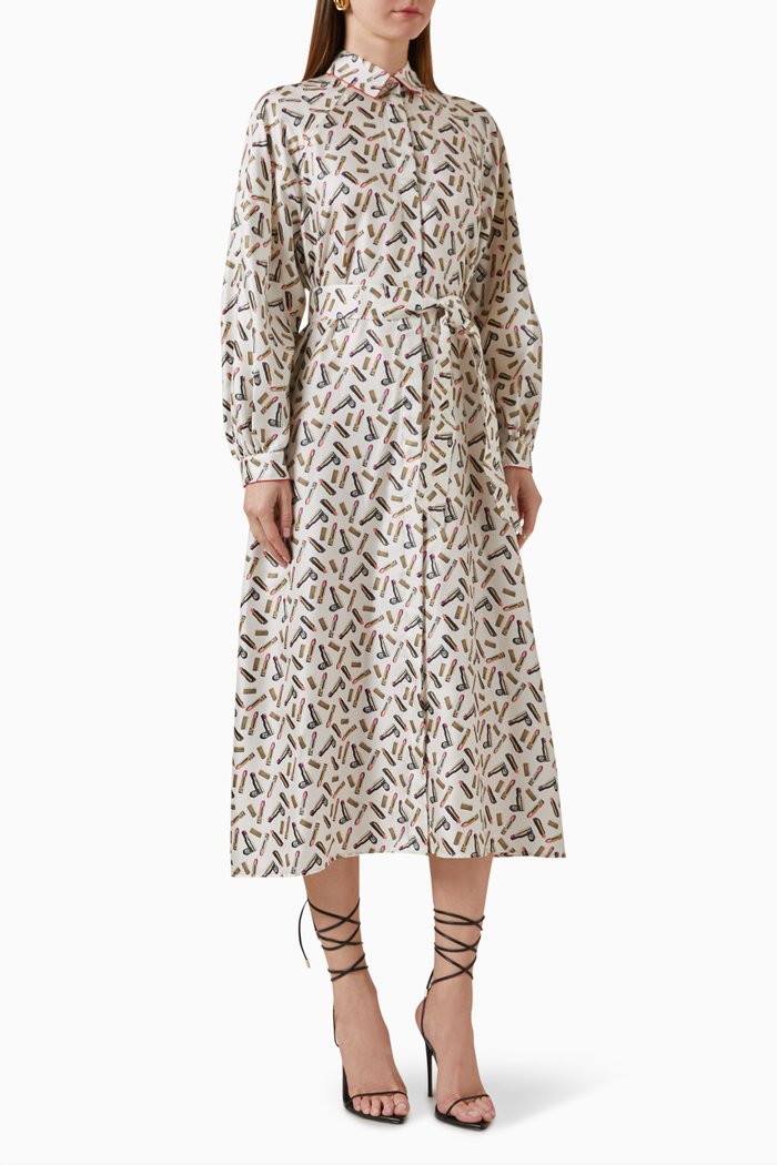 

Rimmel Shirt Dress in Silk-twill, White