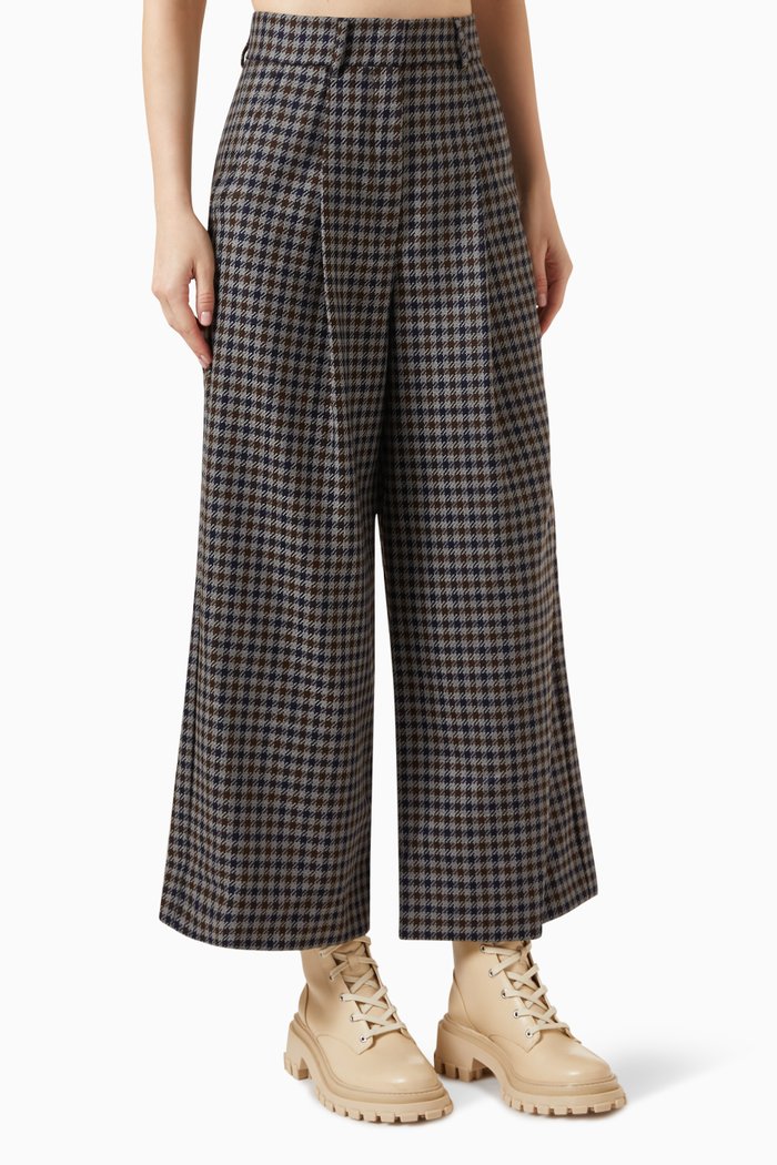 

Aggetto Palazzo Pants in Wool, Blue