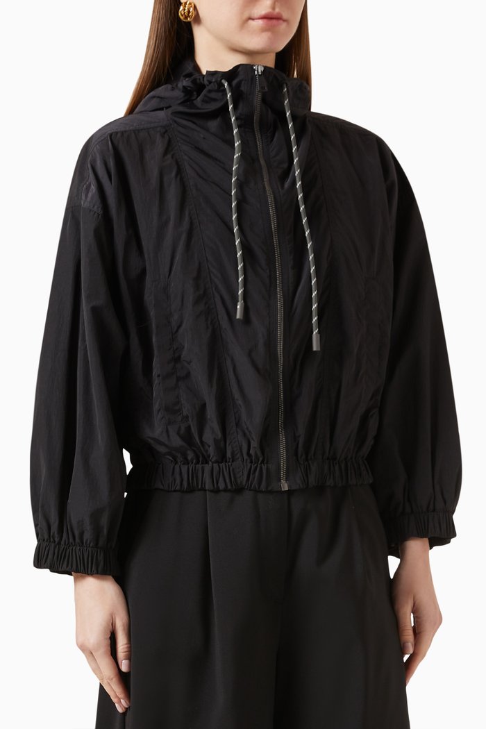 

Maiella Hooded Jacket in Nylon, Black