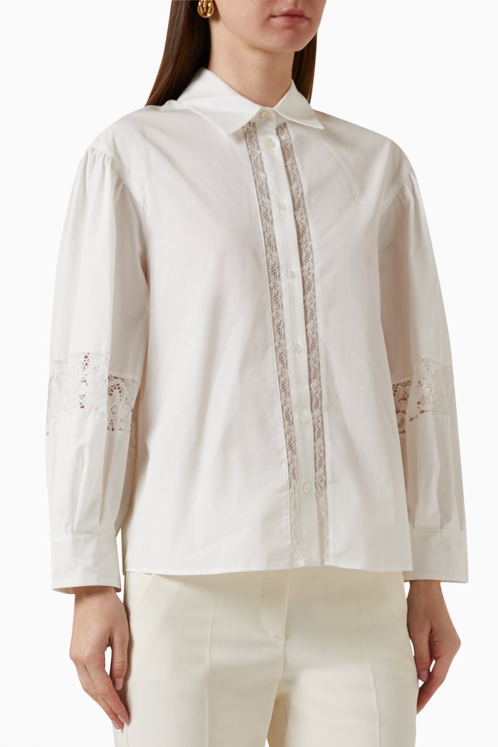 

Samuele Shirt in Cotton, White