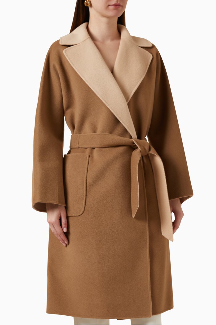 

Rail Coat in Wool, Brown