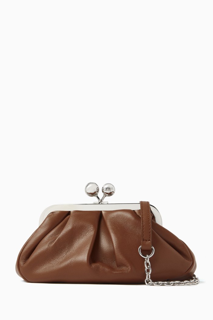 

Small Pasticcino Bag in Nappa Leather, Brown
