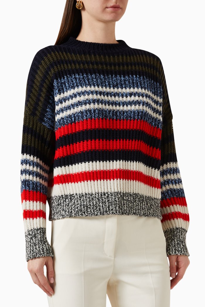 

Cuba Sweater in Wool, Blue