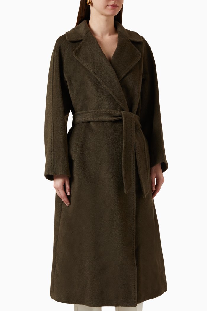 

Tempera Coat in Wool-blend, Green