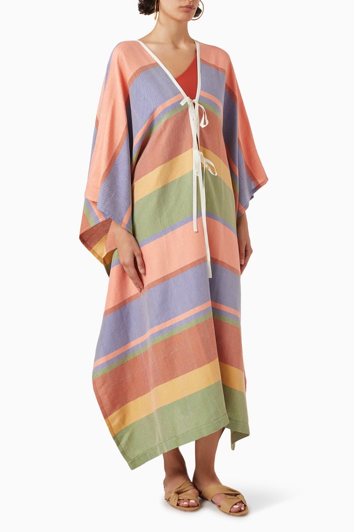 

Uxua Tunic in Hand-loomed Fabric, Multicolour