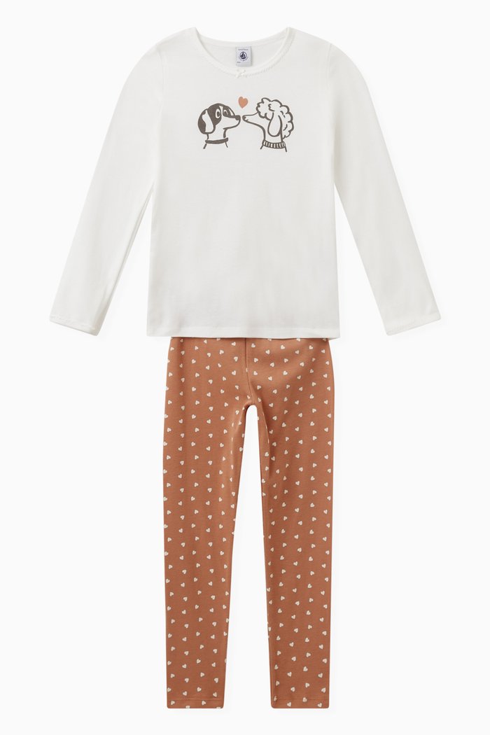 

Dog Print Pyjamas in Cotton, Multicolour