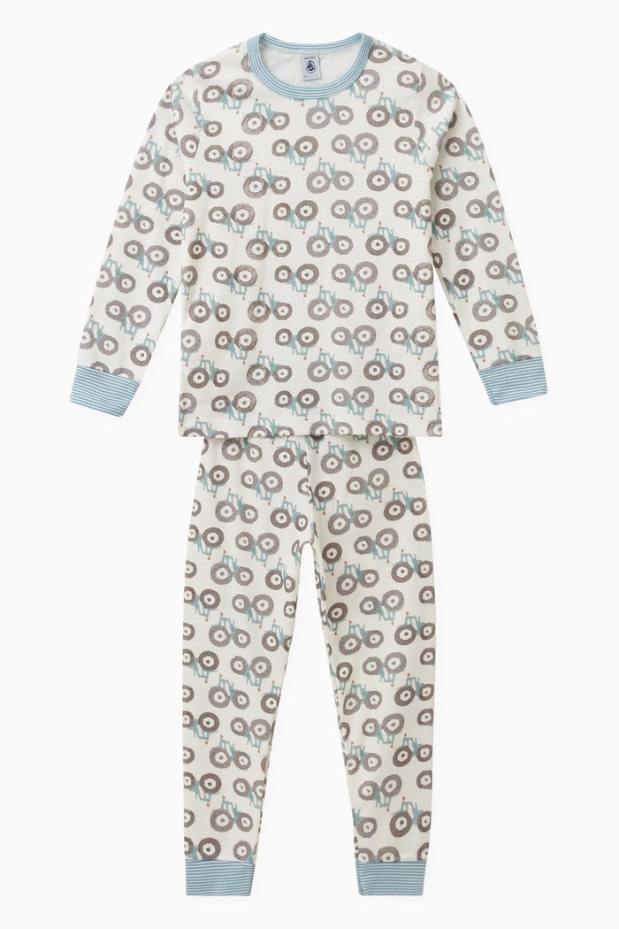 

Tractor Print Pyjamas in Cotton, Multicolour