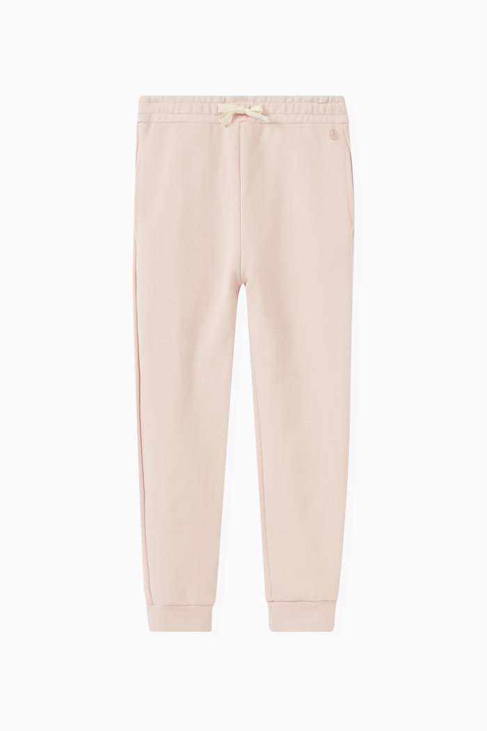 

Soft Jogging Bottoms in Cotton Fleece, Pink