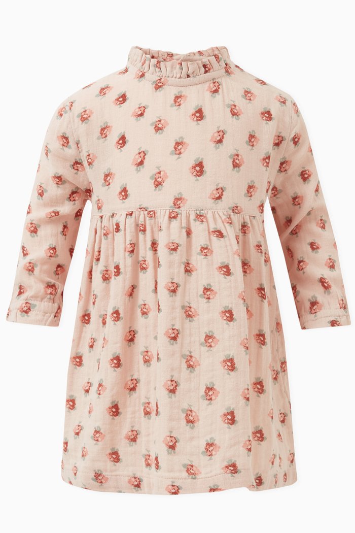 

Floral Print Dress in Cotton Glauze, Multicolour