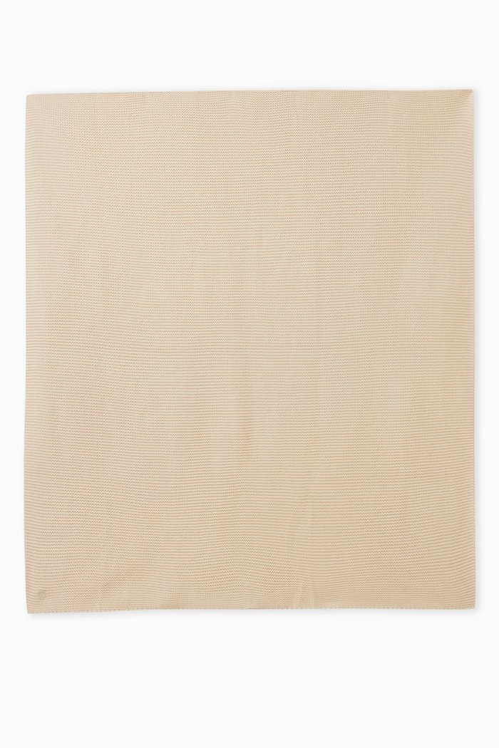 

Knitted Blanket in Cotton, Neutral