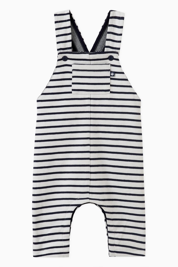 

Striped Dungarees in Jersey, Multicolour