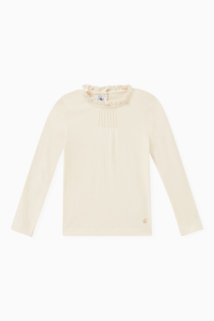 

Long Sleeved T-Shirt in Cotton, Neutral