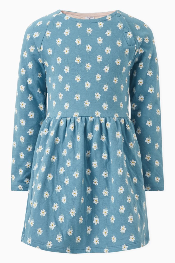 

Floral Print Tube Knit Dress in Cotton, Multicolour