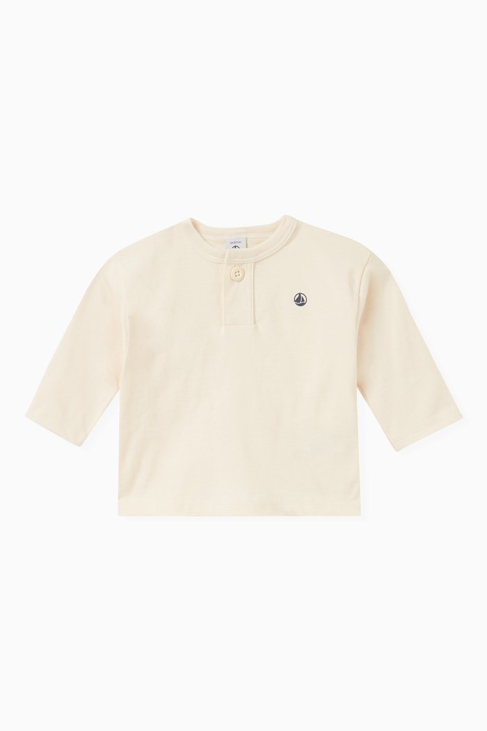 

Long Sleeved T-Shirt in Jersey, Neutral