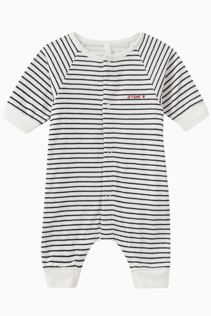

Striped Romper in Cotton, Multicolour