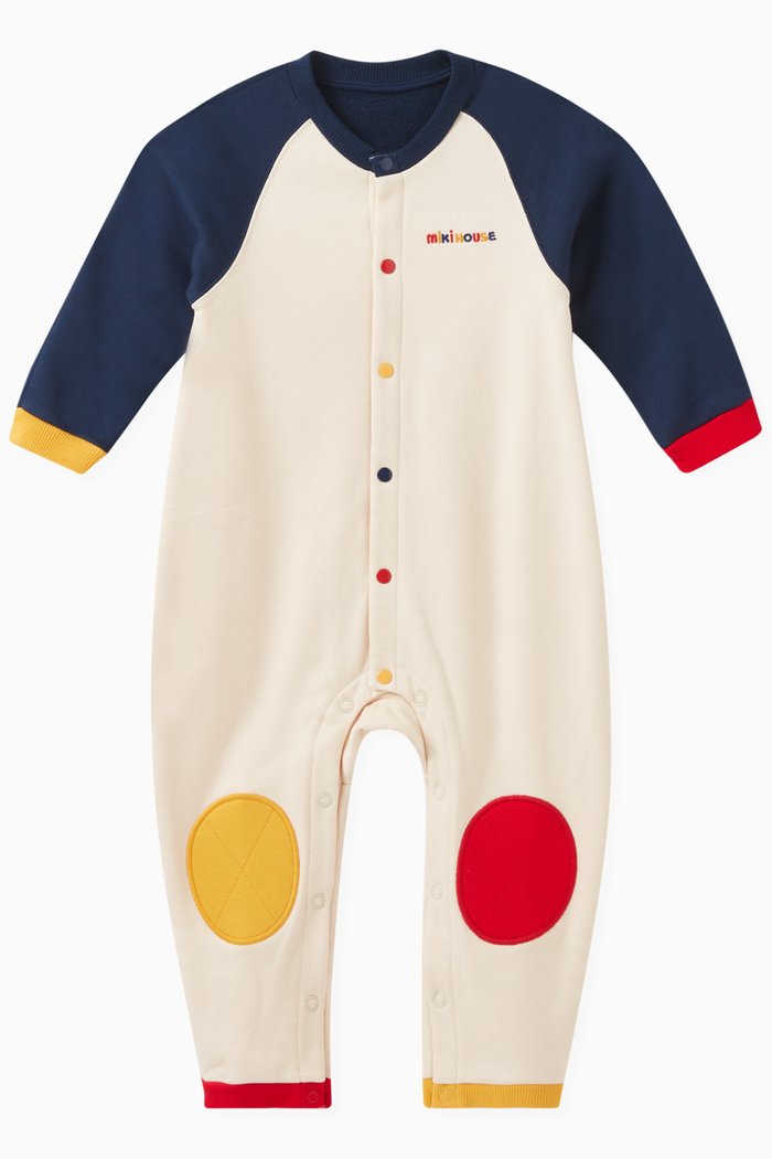 

Logo-print Romper in Cotton Blend, Multicolour