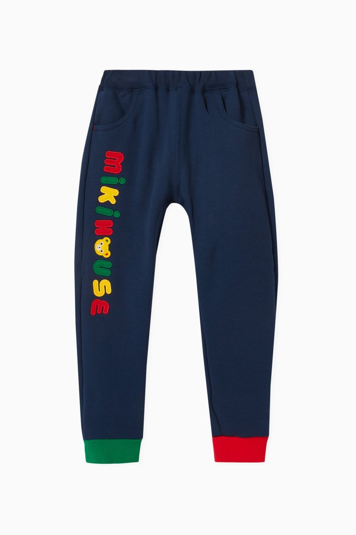 

Logo Trousers in Cotton, Blue