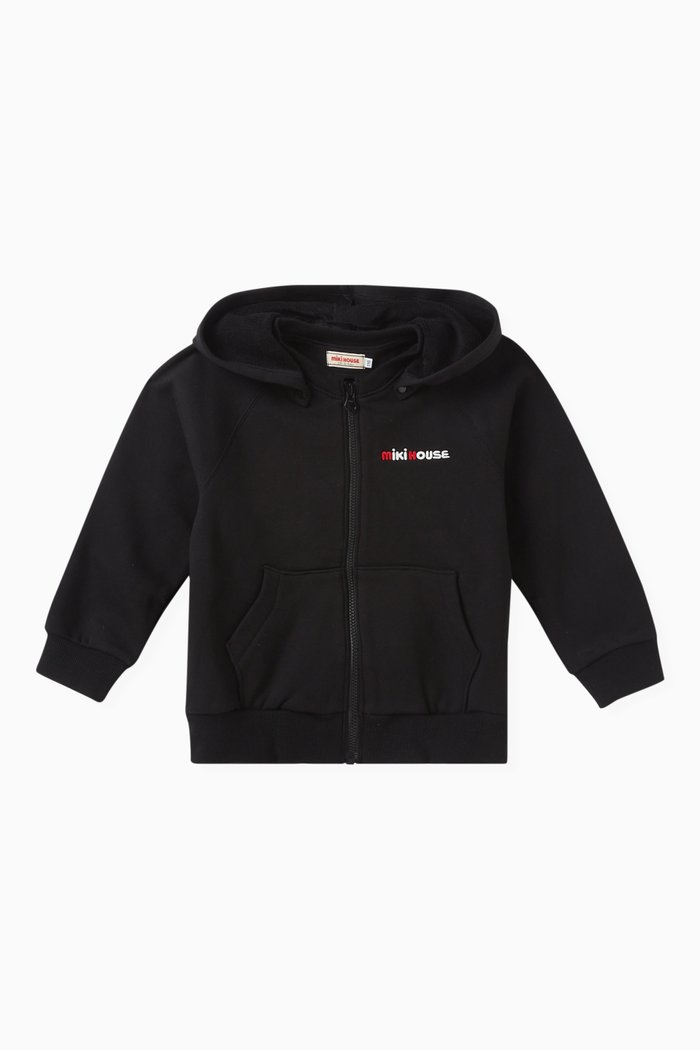 

Buck Logo Parka in Cotton, Black
