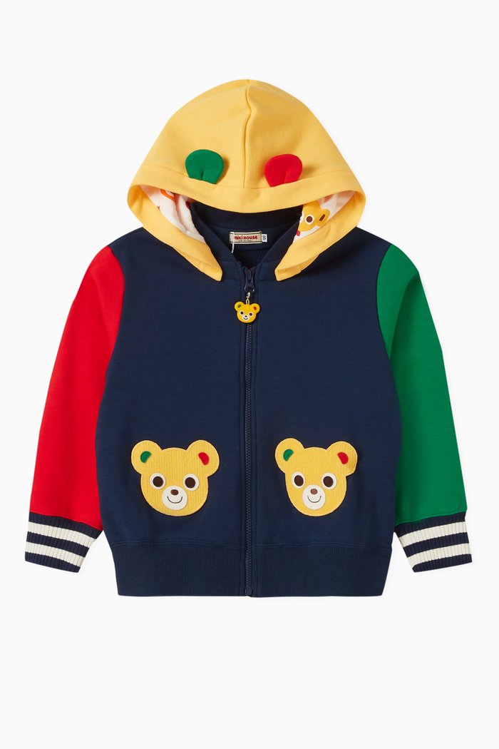 

Hooded Parka in Cotton-blend, Blue