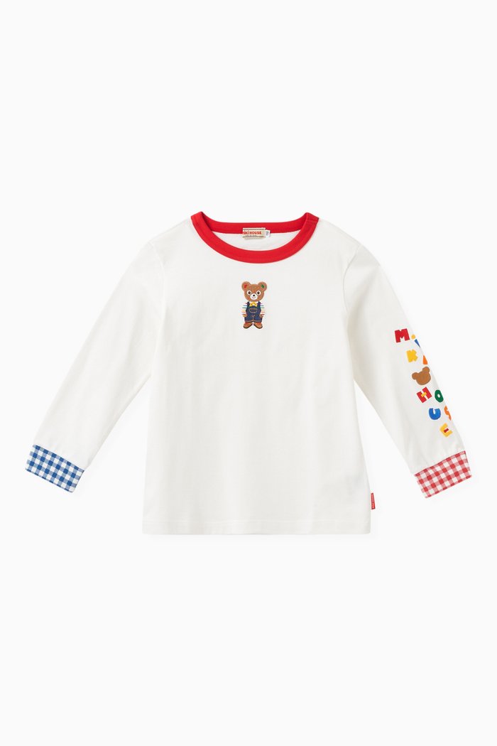 

Logo-embroidered T-shirt in Cotton Blend, White