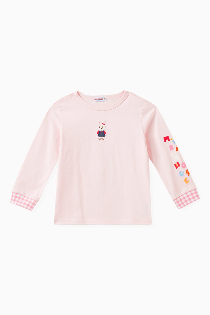

Rabbit Long Sleeved T-Shirt in Cotton, Pink
