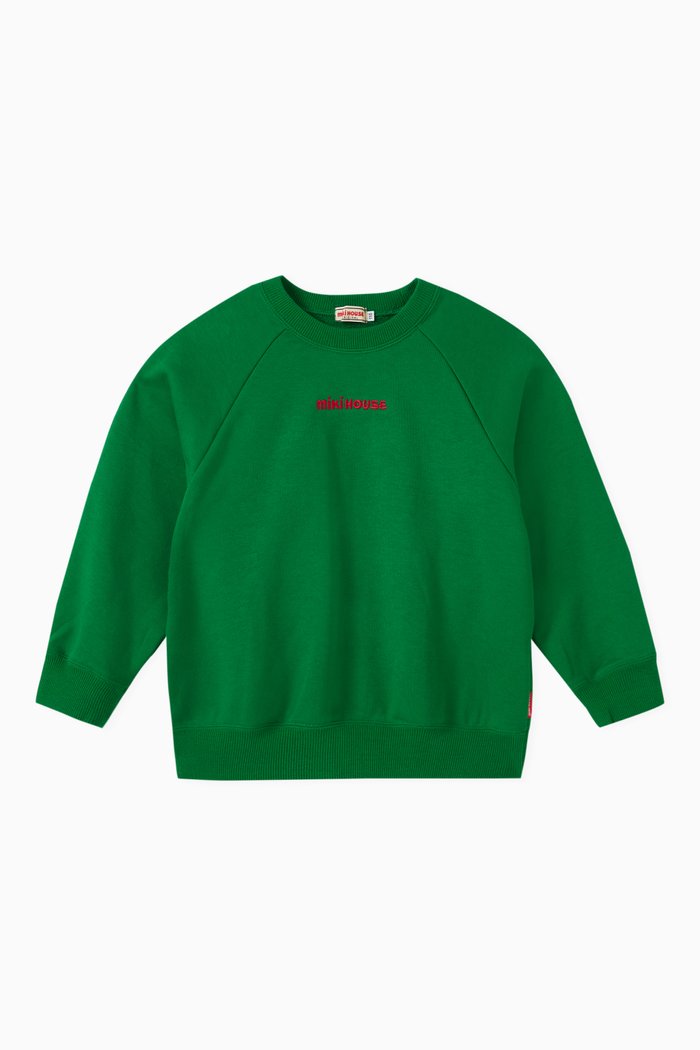 

Logo Sweatshirt in Cotton, Green