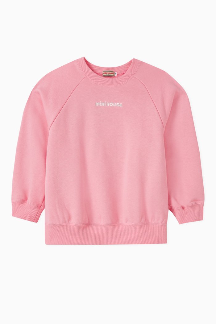 

Logo Sweatshirt in Cotton, Pink