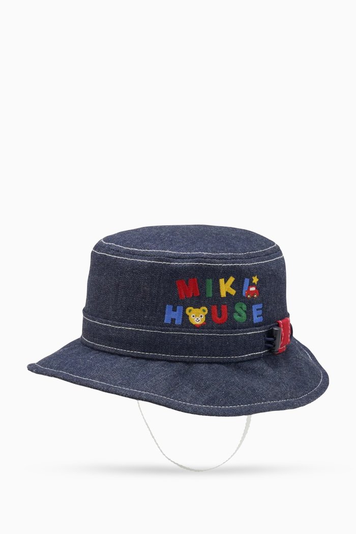 

Logo-embroidered Bucket Hat in Cotton, Blue