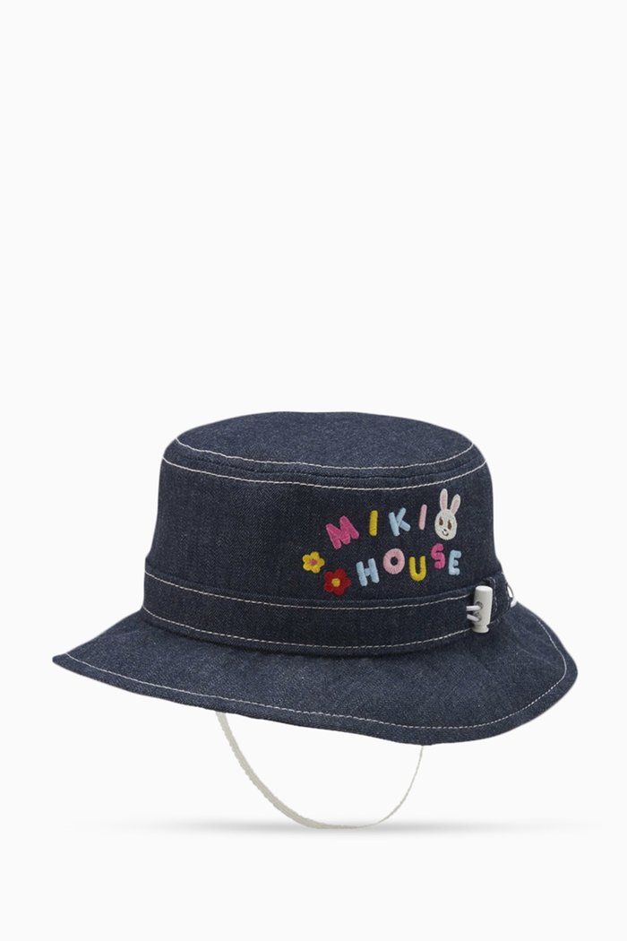

Logo-embroidered Bucket Hat in Cotton, Blue