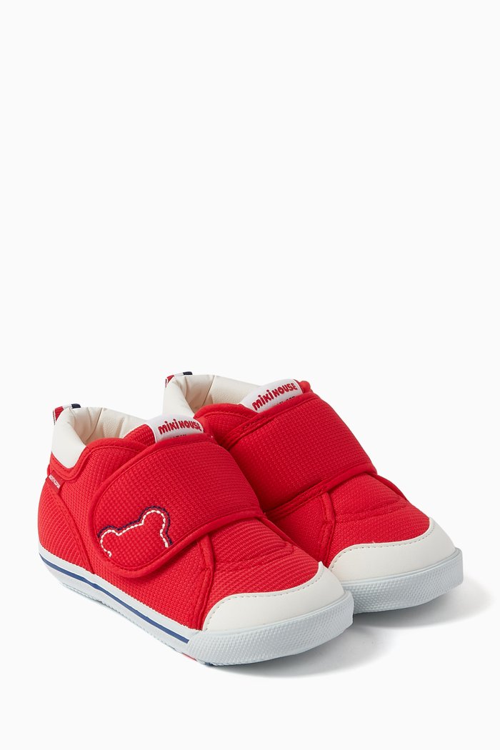 Second Baby Shoes in Mesh, Red