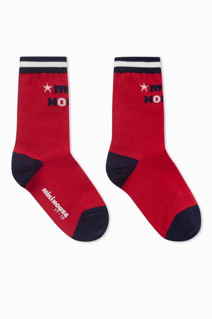 

Logo Socks in Cotton, Red