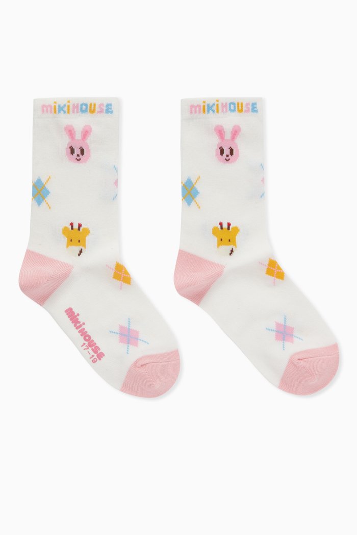 

Logo Socks in Cotton, Pink