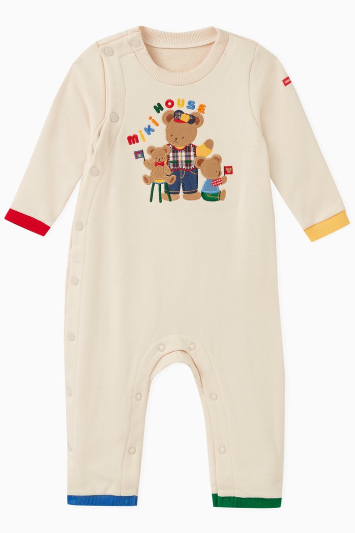 

Bear Logo Coverall in Cotton, White