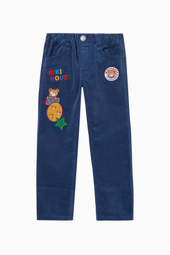 

Logo Pants in Cotton Blend, Blue